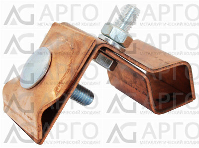 Держатель фальцевый, универсальный, медь 