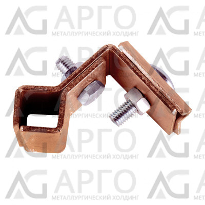 Держатель фальцевый, универсальный, медь 